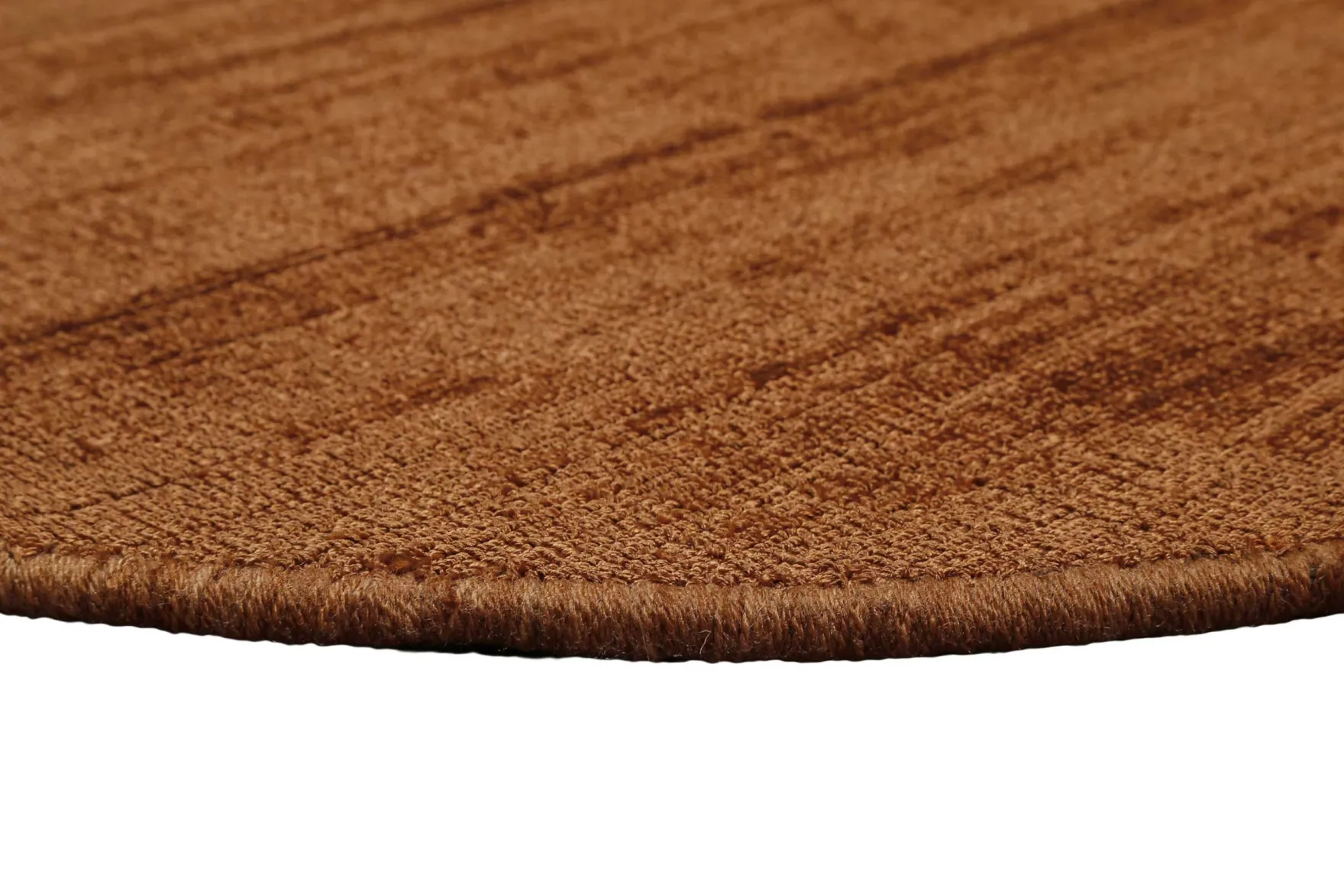 Esprit Kurzflor Teppich Rund Terracotta Braun "Gil"