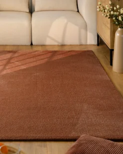 Esprit Kurzflorteppich Ziegel Rot 
