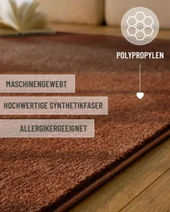 Esprit Kurzflorteppich Ziegel Rot 