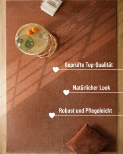 Esprit Kurzflorteppich Ziegel Rot 
