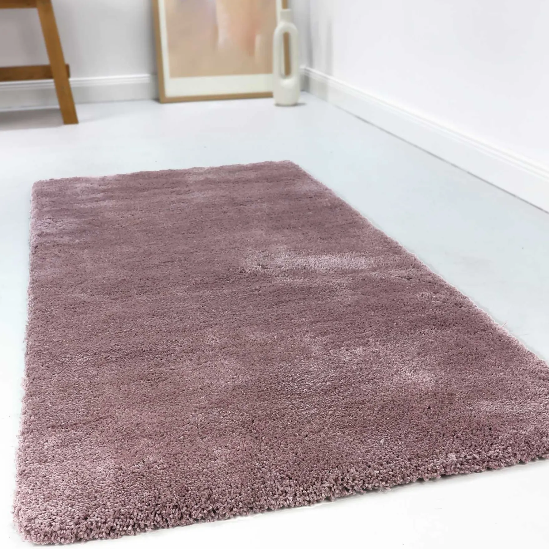 Esprit Teppich Altrosa Flieder Hochflor "Relaxx"