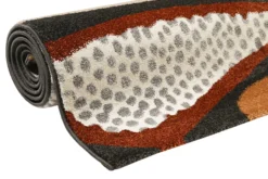 Esprit Teppich Anthrazit Bunt Kurzflor 