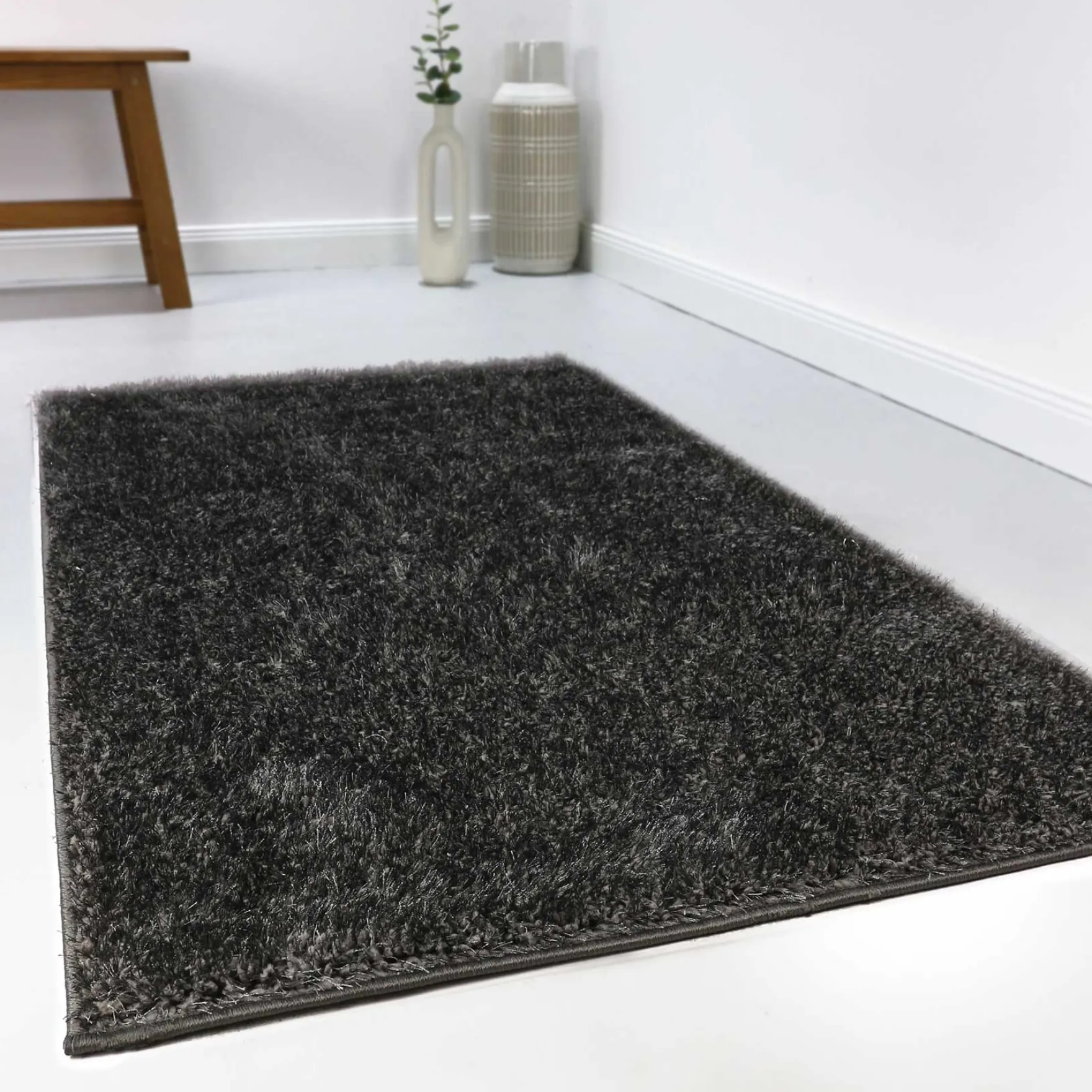 Esprit Teppich Anthrazit Hochflor "#Swagger Shag"
