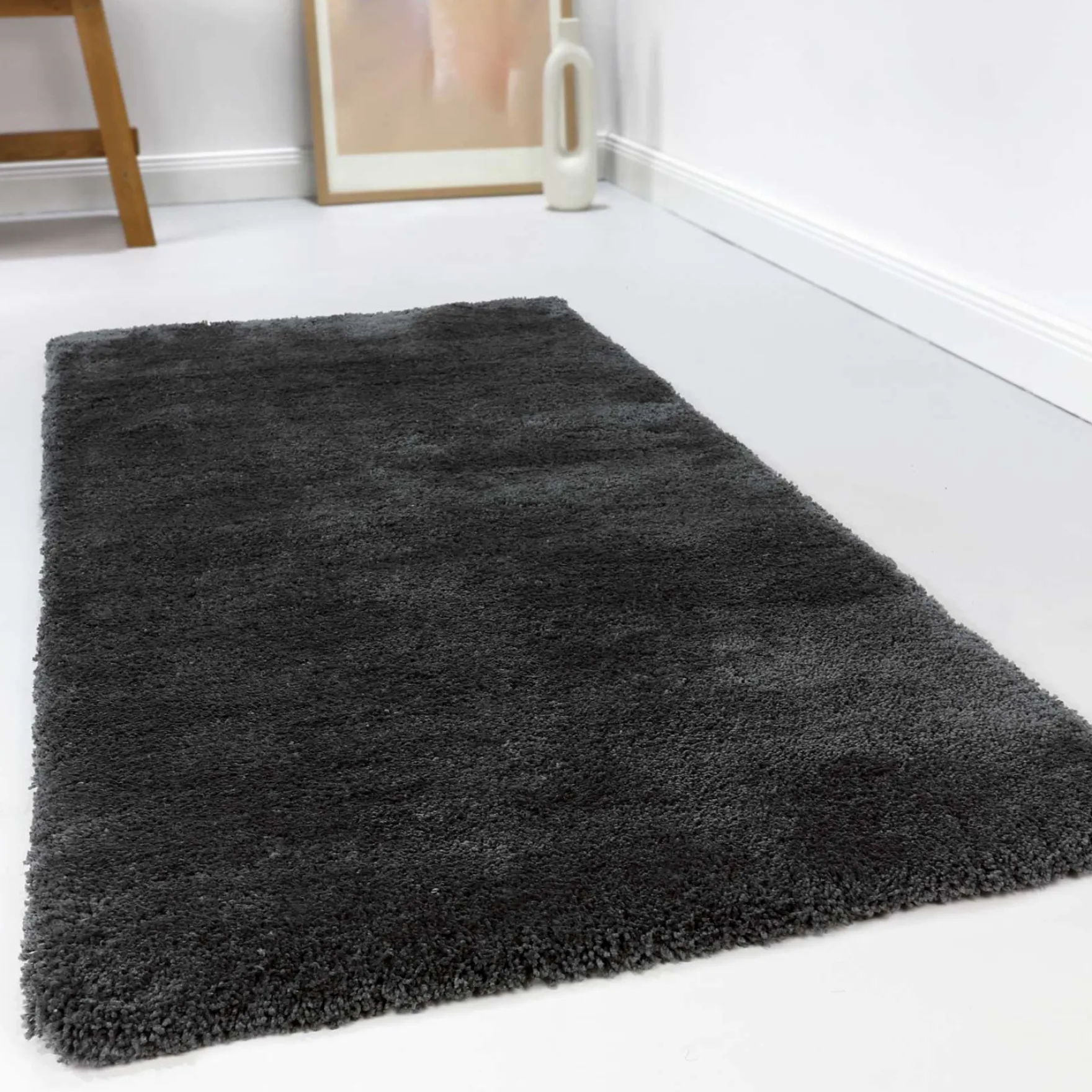 Esprit Teppich Anthrazit Hochflor "Relaxx"