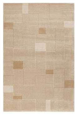 Esprit Teppich Beige Braun Kurzflor 