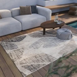 Esprit Teppich Beige Grau Taupe In & Outdoor 