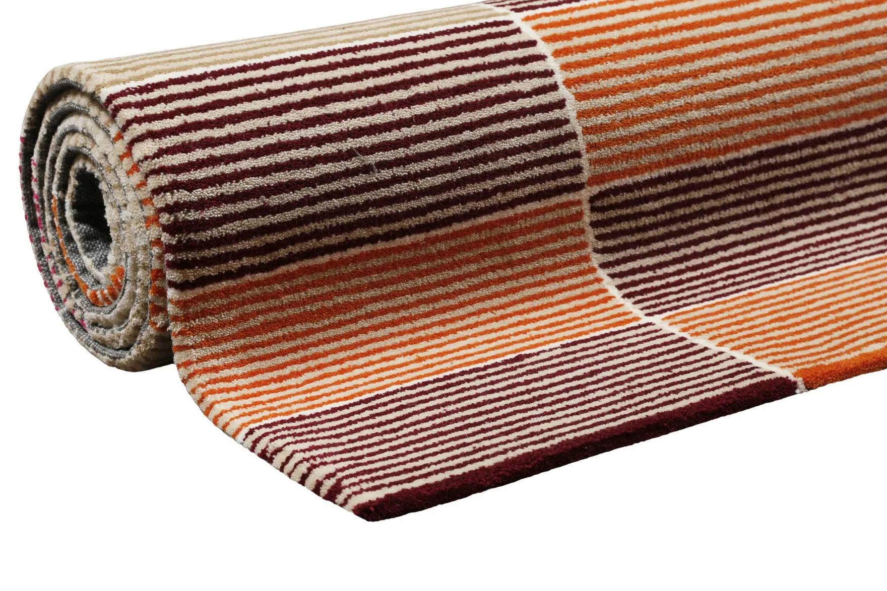 Esprit Teppich Beige Orange Taupe Kurzflor "Fida"
