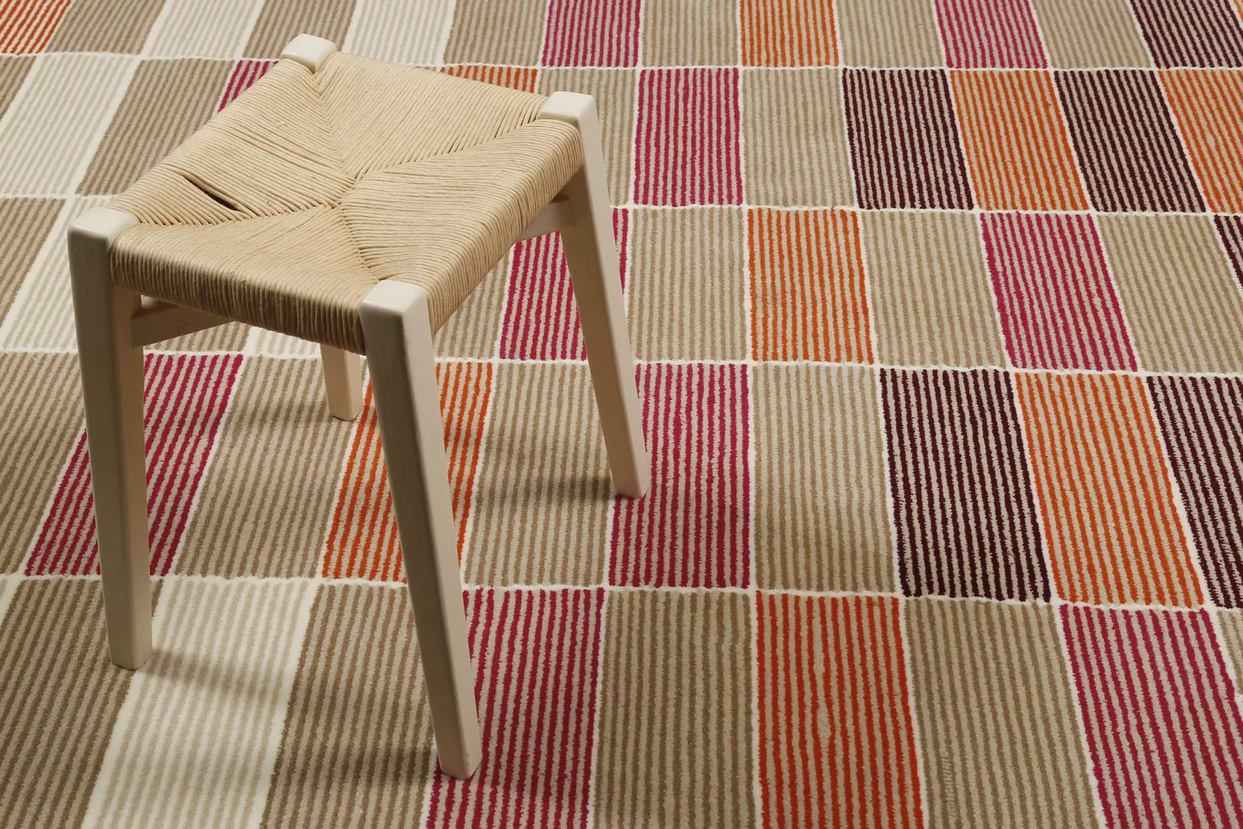 Esprit Teppich Beige Orange Taupe Kurzflor "Fida"