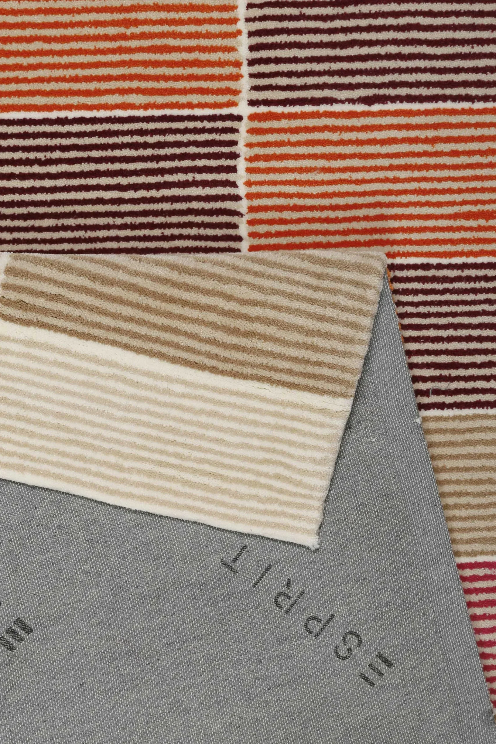 Esprit Teppich Beige Orange Taupe Kurzflor "Fida"