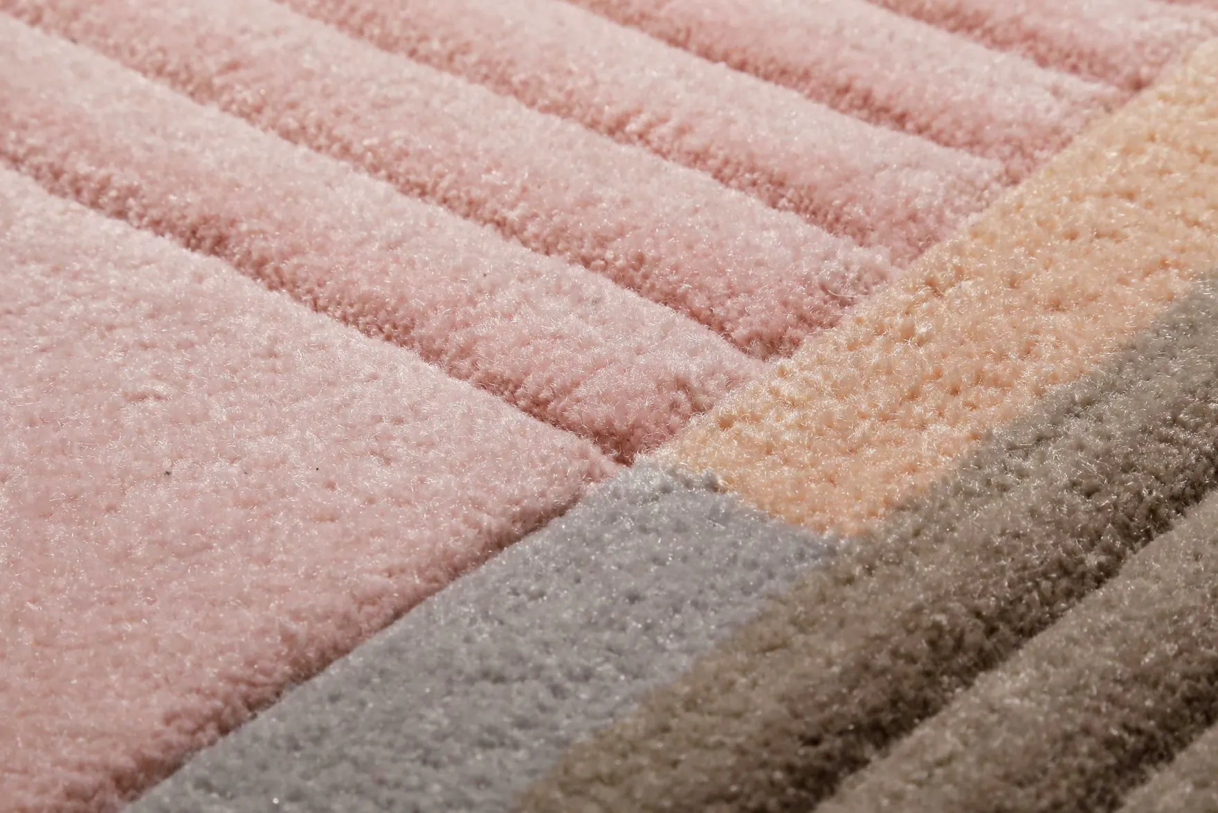 Esprit Teppich Beige Rosa Kurzflor "XAZ"