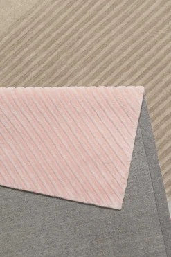 Esprit Teppich Beige Rosa Kurzflor