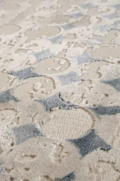 Esprit Teppich Beige Türkis Kurzflor 