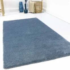 Esprit Teppich Blau Hochflor