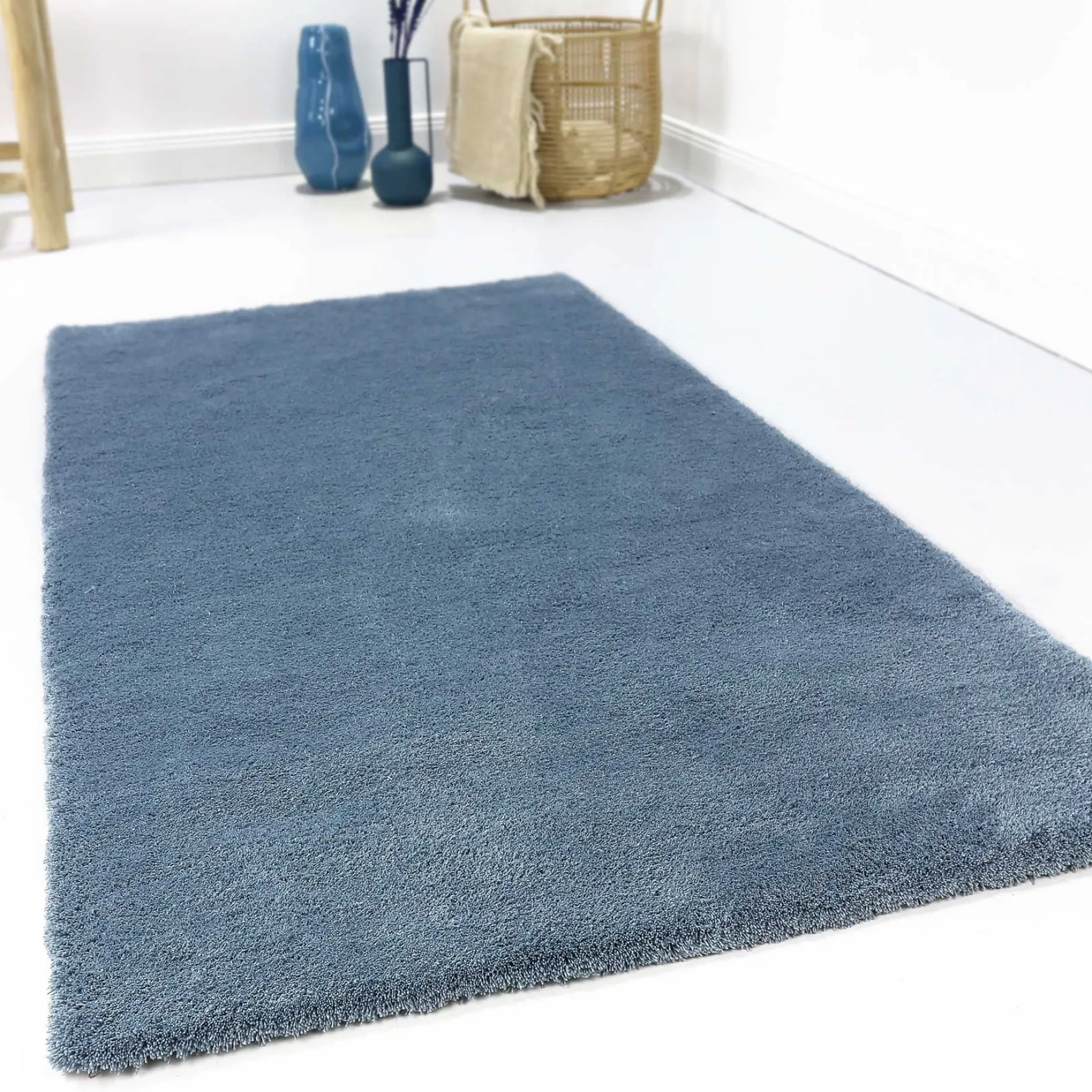 Esprit Teppich Blau Hochflor "Loft"