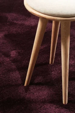 Esprit Teppich Bordeaux Rot Hochflor "Relaxx"