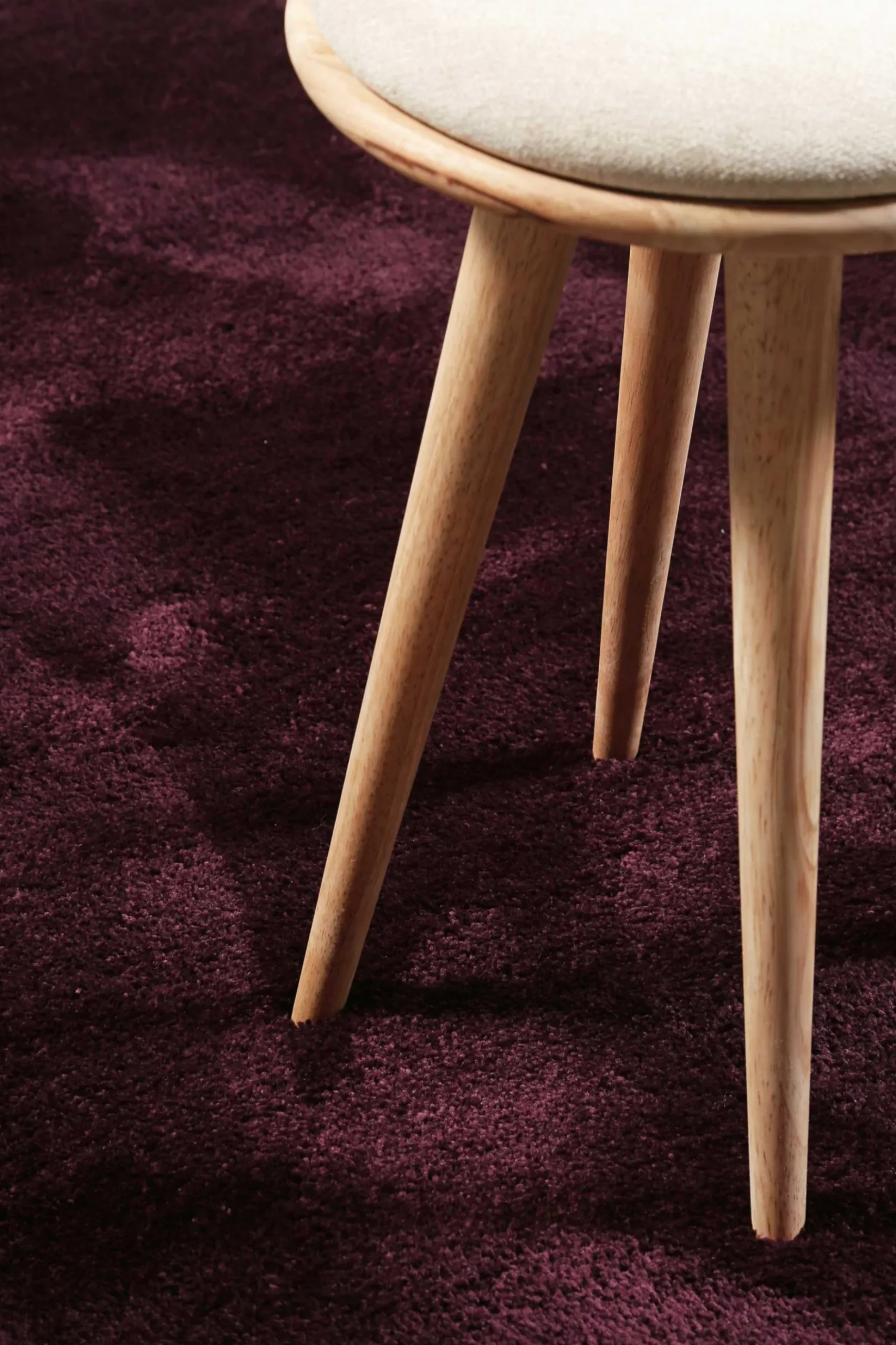 Esprit Teppich Bordeaux Rot Hochflor "Relaxx"