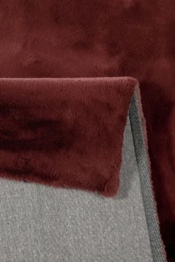 Esprit Teppich Bordeaux Rot und sehr flauschig Hochflor "Alice"