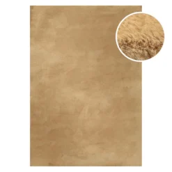 Esprit Teppich Caramel Beige und sehr flauschig Hochflor "Alice"
