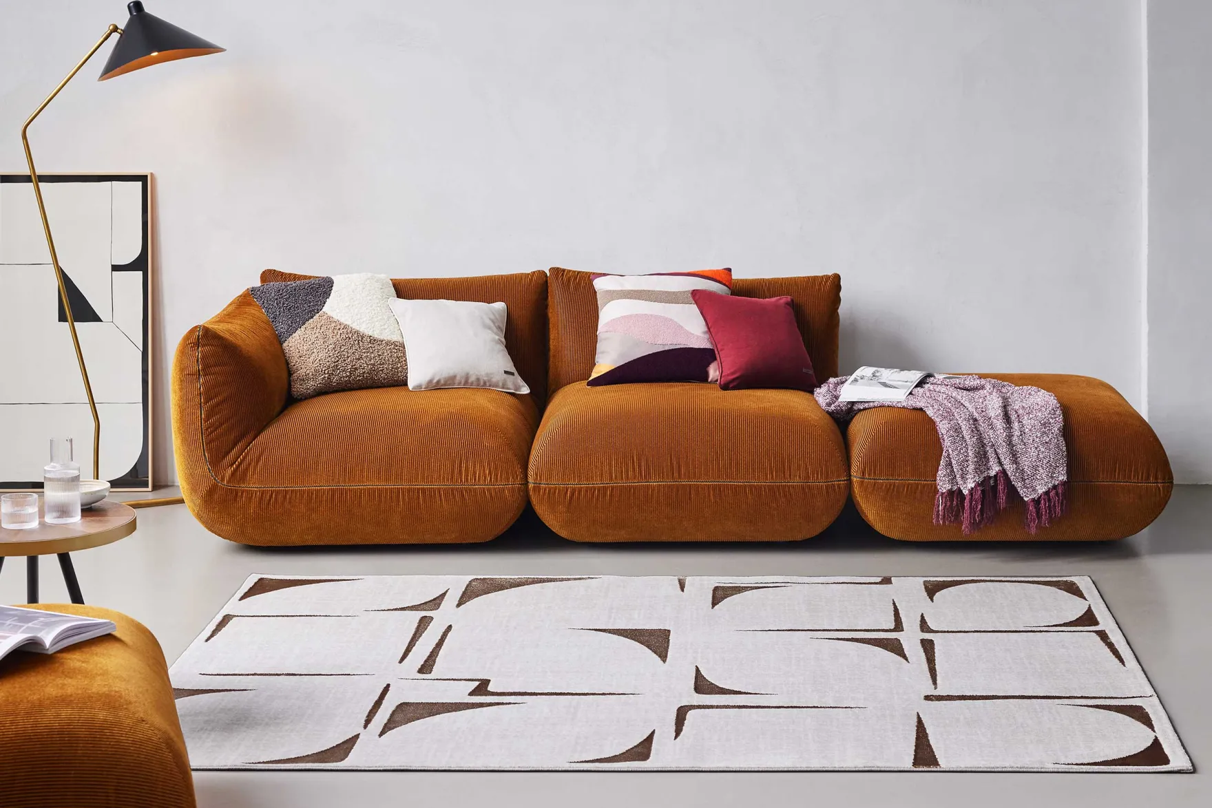 Esprit Teppich Creme Beige meliert "Nelle"