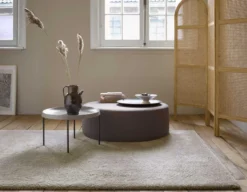 Esprit Teppich Creme Beige meliert Hochflor 