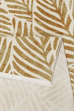 Esprit Teppich Creme Weiß Kupfer Gold meliert Kurzflor 
