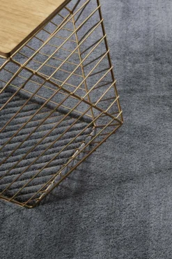Esprit Teppich Dunkelgrau Hochflor