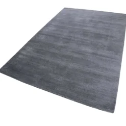 Esprit Teppich Dunkelgrau Hochflor