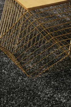 Esprit Teppich Dunkelgrau meliert Hochflor 