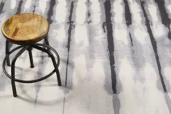 Esprit Teppich Grau Flieder Kurzflor "Seismograph"