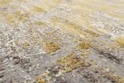 Esprit Teppich Grau Gold Kurzflor