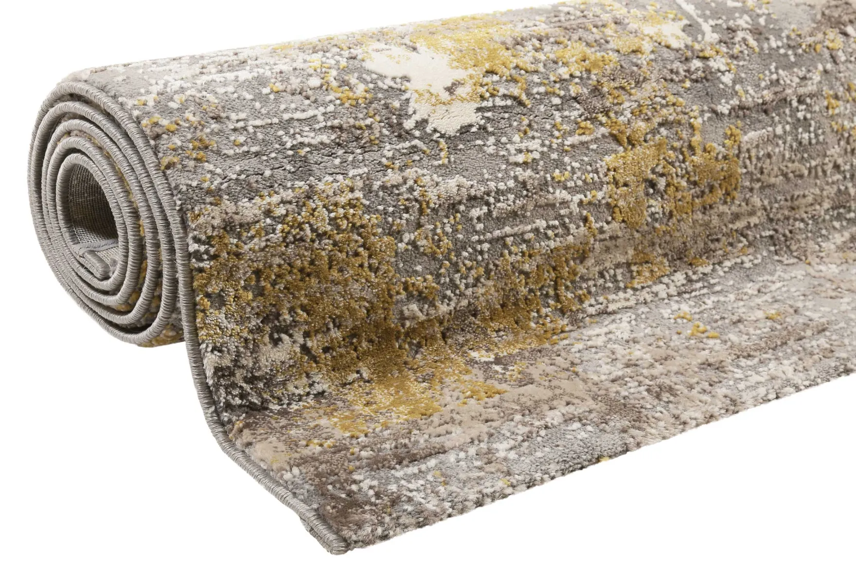 Esprit Teppich Grau Gold Kurzflor "Vintage Feels"