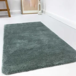 Esprit Teppich Grau Grün Hochflor