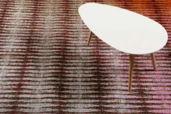Esprit Teppich Grau Pink Orange Grün Kurzflor 