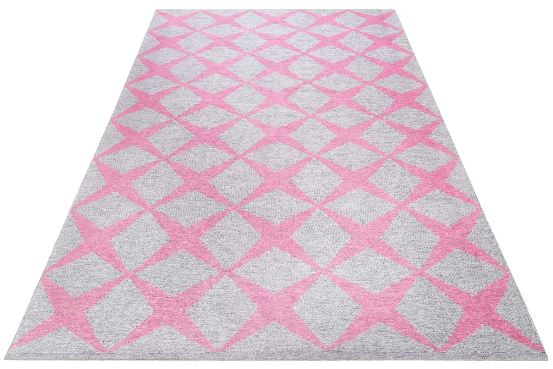 Esprit Teppich Grau Rosa "Caledon"