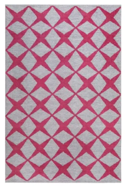 Esprit Teppich Grau Rot "Caledon"
