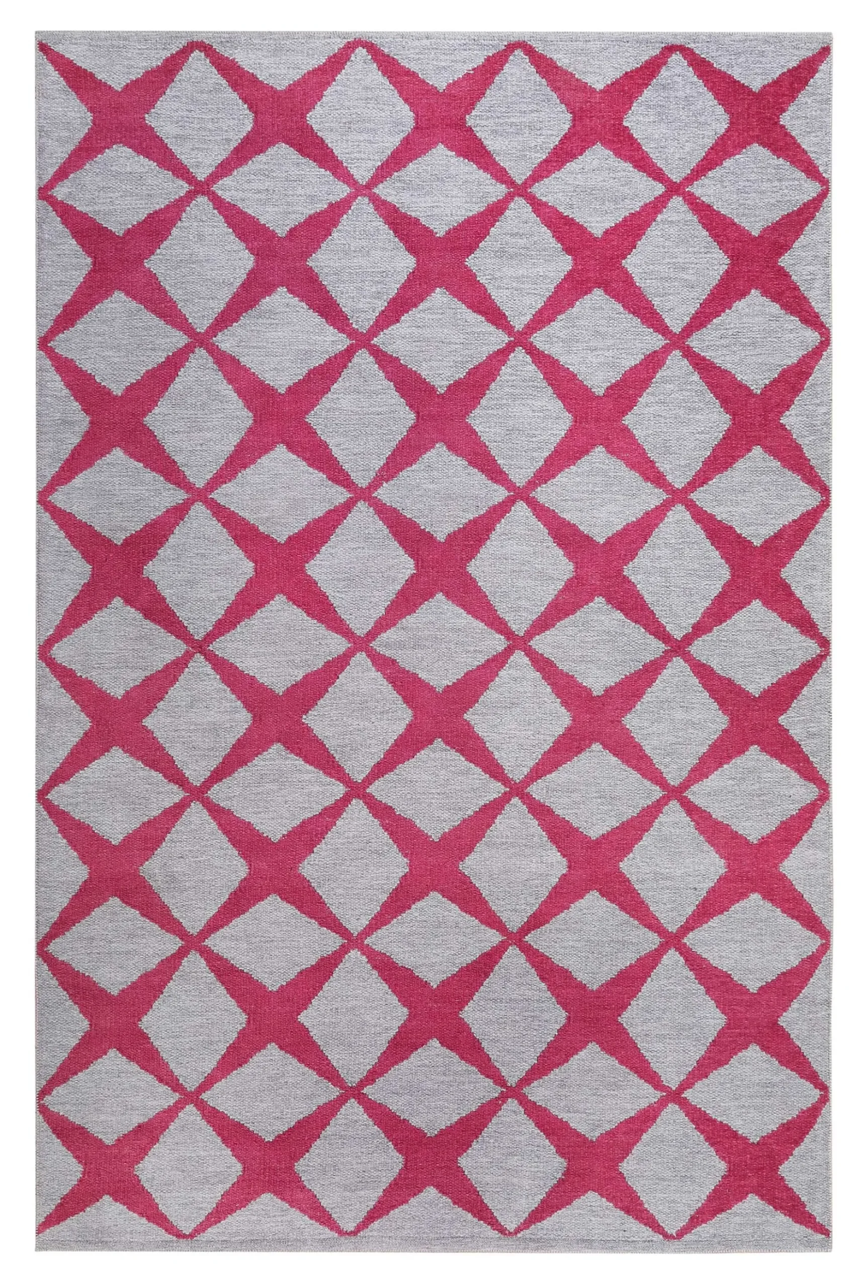 Esprit Teppich Grau Rot "Caledon"