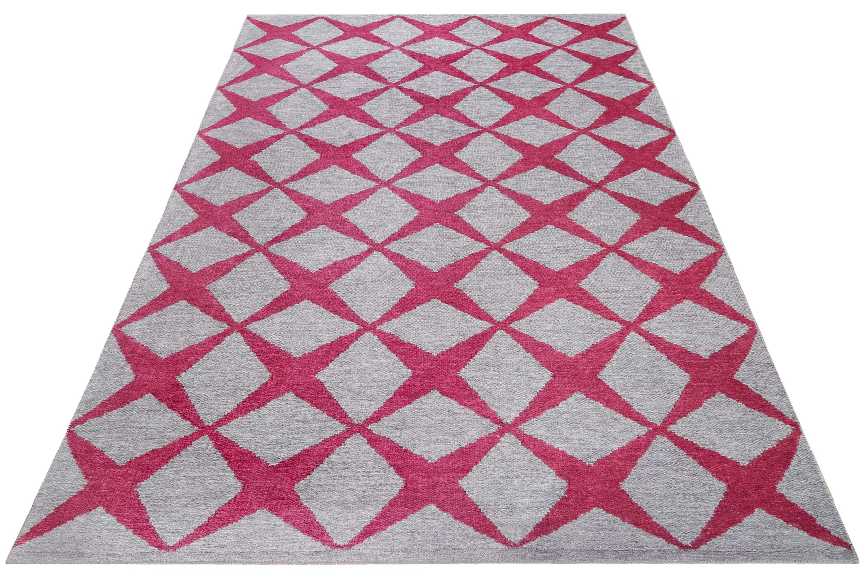 Esprit Teppich Grau Rot "Caledon"