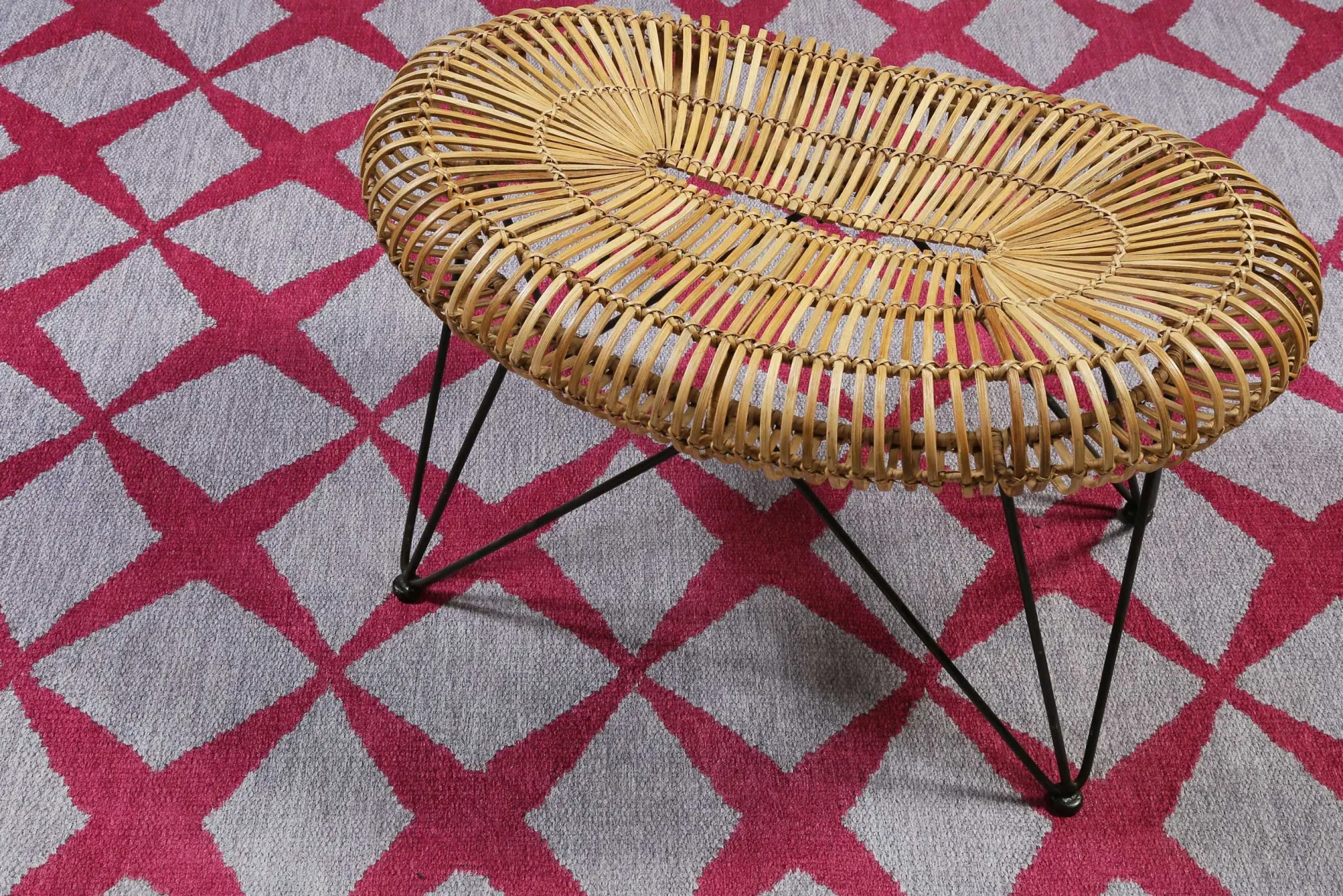 Esprit Teppich Grau Rot "Caledon"