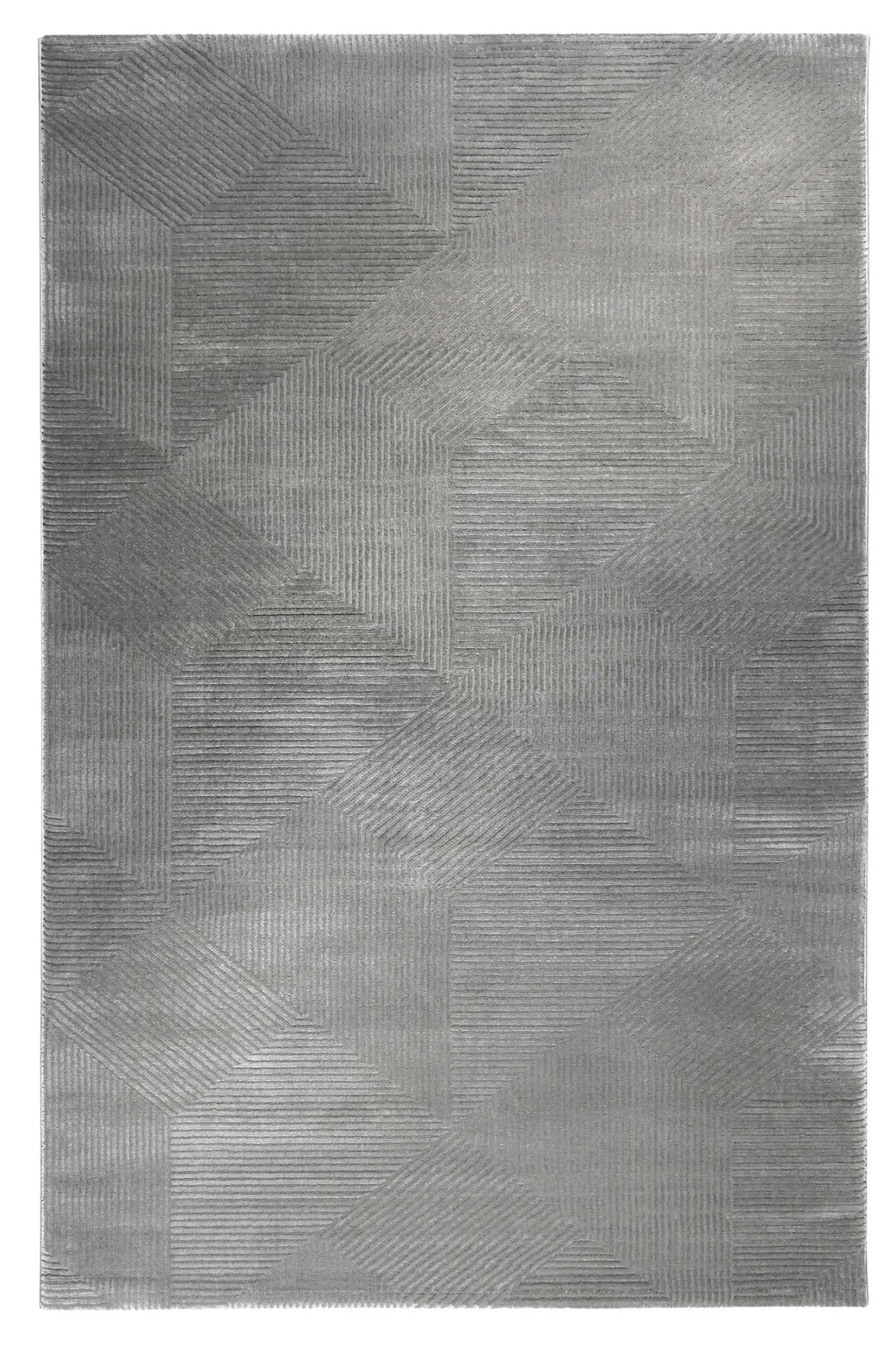 Esprit Teppich Grau Taupe Kurzflor "Velvet Groove"