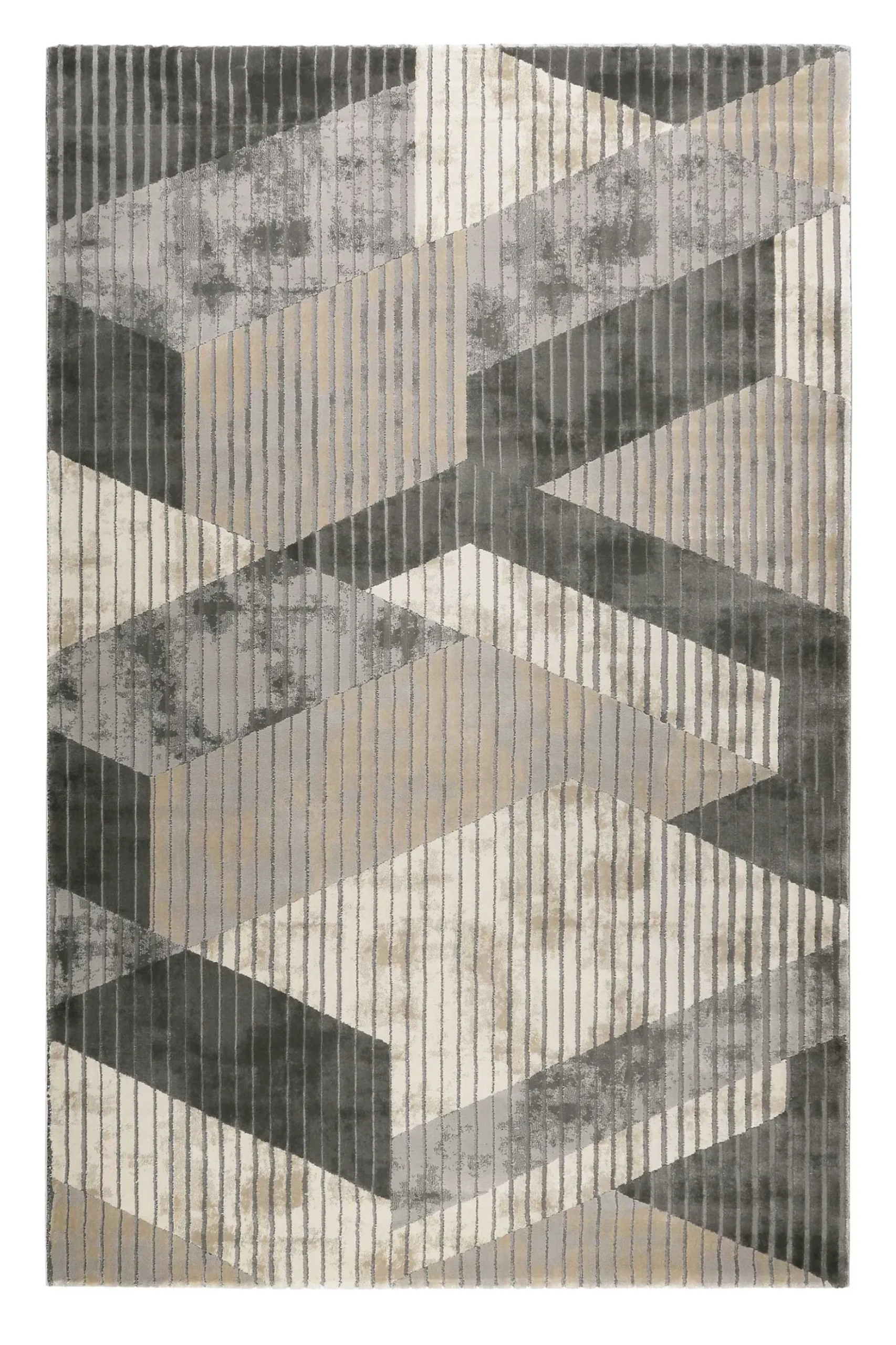 Esprit Teppich Grau Taupe Kurzflor "Tamo"