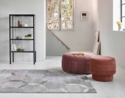 Esprit Teppich Grau Taupe Rosa 