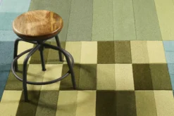 Esprit Teppich Grün Blau aus Wolle