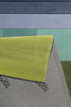 Esprit Teppich Grün Blau aus Wolle