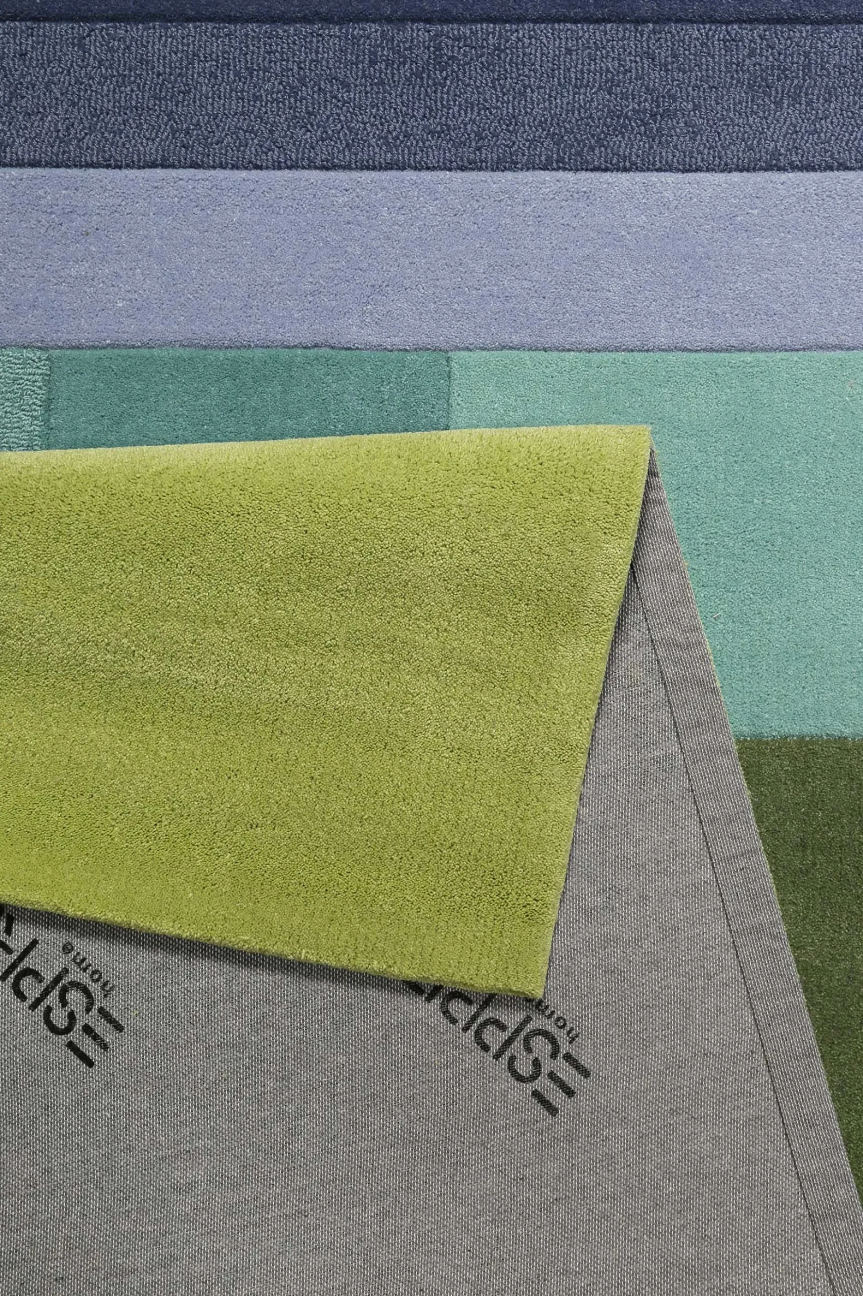 Esprit Teppich Grün Blau aus Wolle "Various Box"