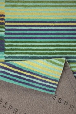 Esprit Teppich Grün Blau Kurzflor "Colorpop"