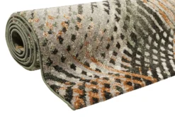 Esprit Teppich Grün Grau Braun Kurzflor 