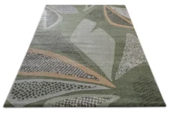 Esprit Teppich Grün Grau Kurzflor 