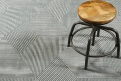Esprit Teppich Grün Grau Kurzflor 