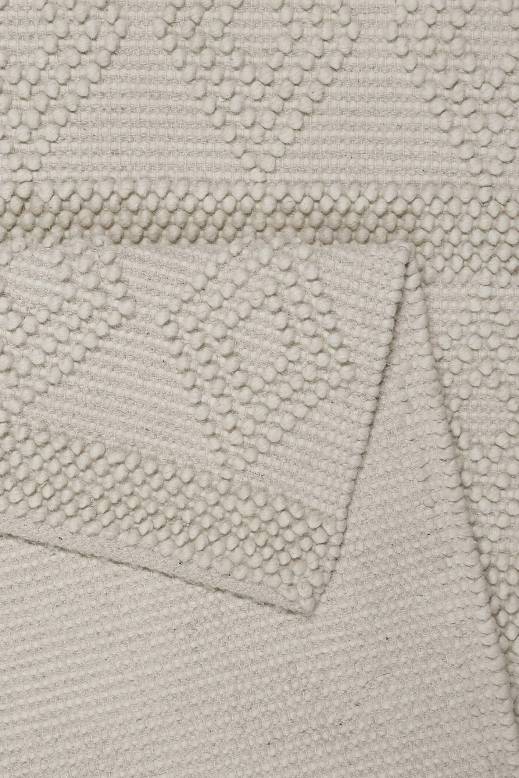 Esprit Teppich handgewebt Creme Weiß aus Wolle "Emmy"