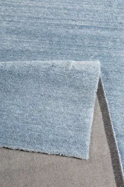 Esprit Teppich Hellblau meliert Hochflor